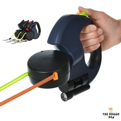 DoggoDen 2 in 1 Retractable Dog Lead