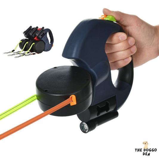 DoggoDen 2 in 1 Retractable Dog Lead